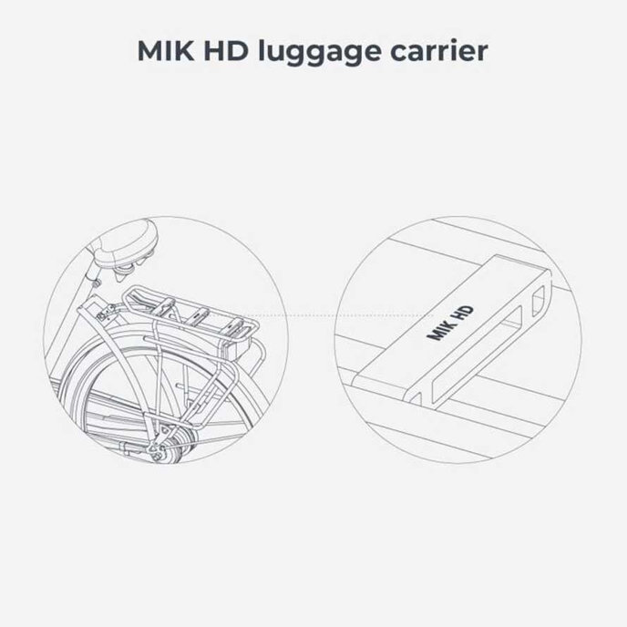 Zadná sedačka Ta-ke na bicykel pre MIK nosiče