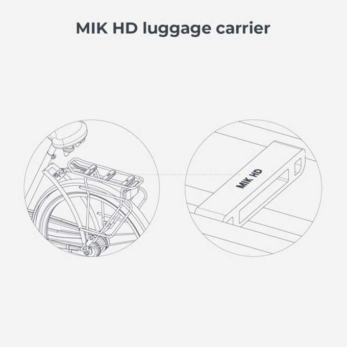 Zadná sedačka Ta-ke na bicykel pre MIK nosiče