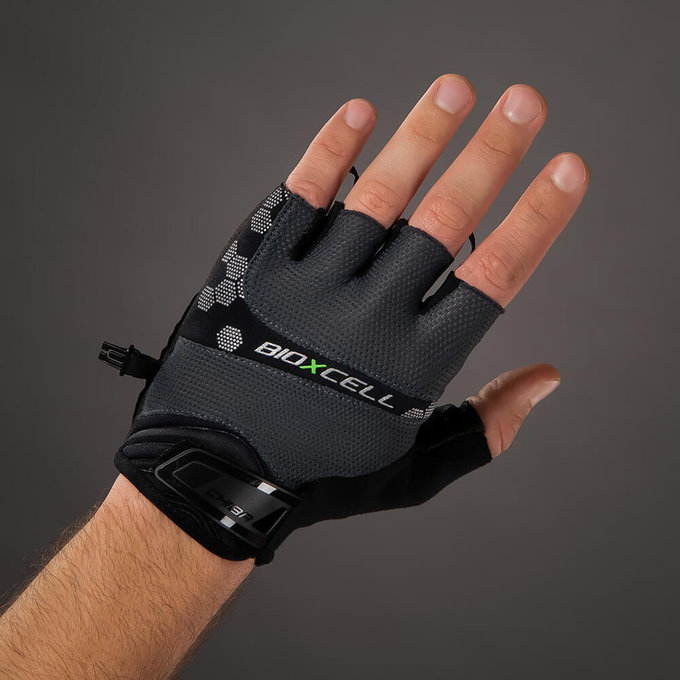 Cyklistické rukavice pre dospelých BioXCell Pro tmavošedé