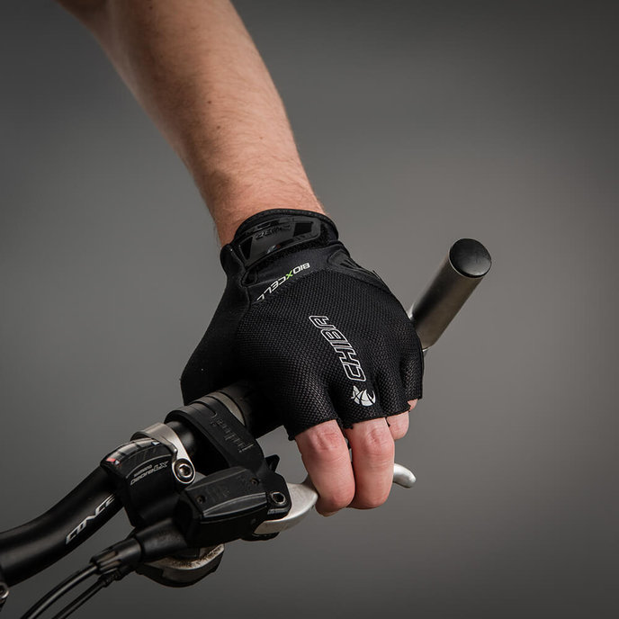 Cyklistické rukavice pre dospelých BioXCell Air čierne