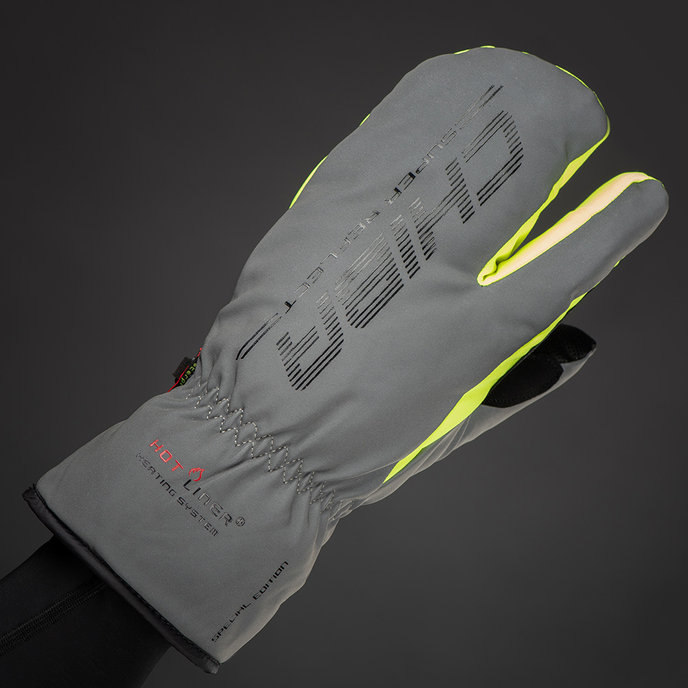 Zimné cyklistické rukavice pre dospelých Alaska Plus Šedé