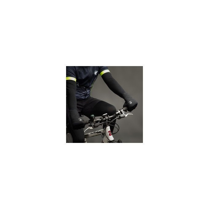 Zimné cyklistické rukavice Polarfleece Titan čierne