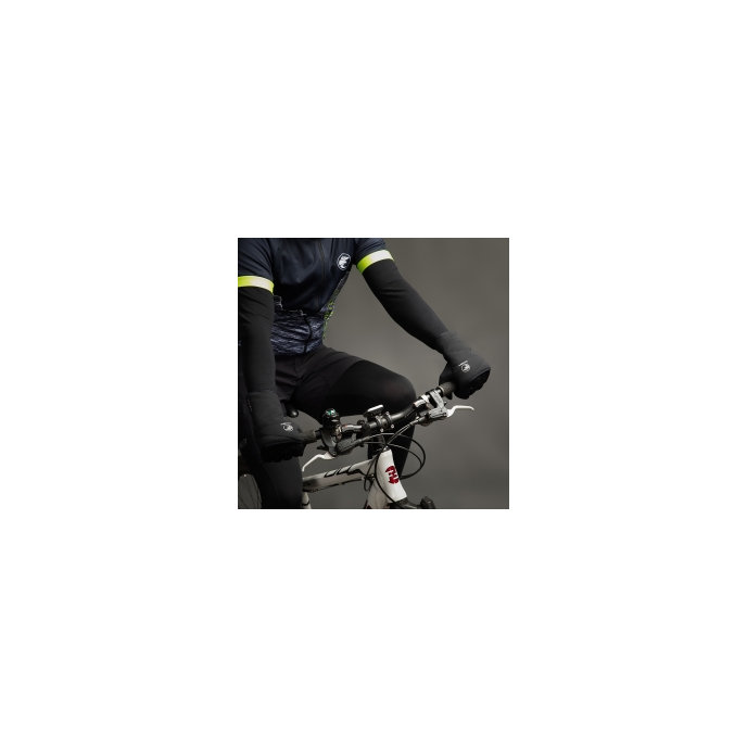 Zimné cyklistické rukavice Polarfleece Titan čierne