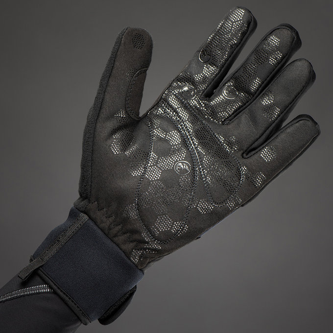 Zimné cyklistické rukavice pre dospelých Classic Čierna