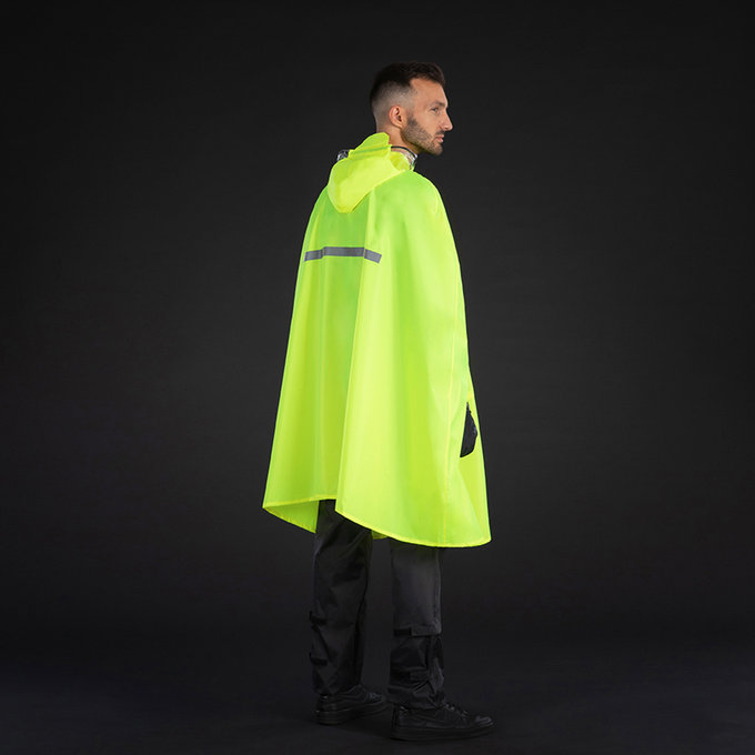 Pončo do dažďa pre dospelých neónovo žlté