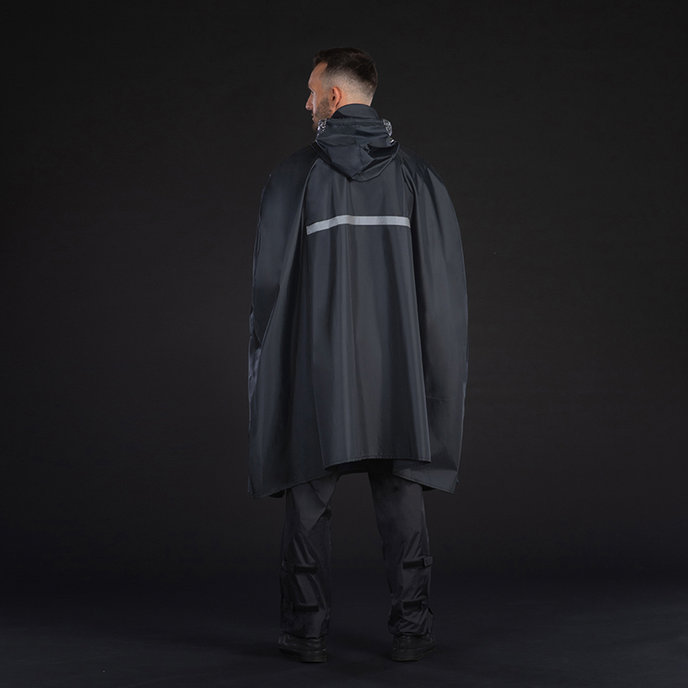 Pončo do dažďa pre dospelých čierne