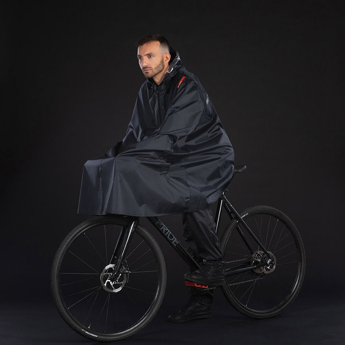 Pončo do dažďa pre dospelých čierne