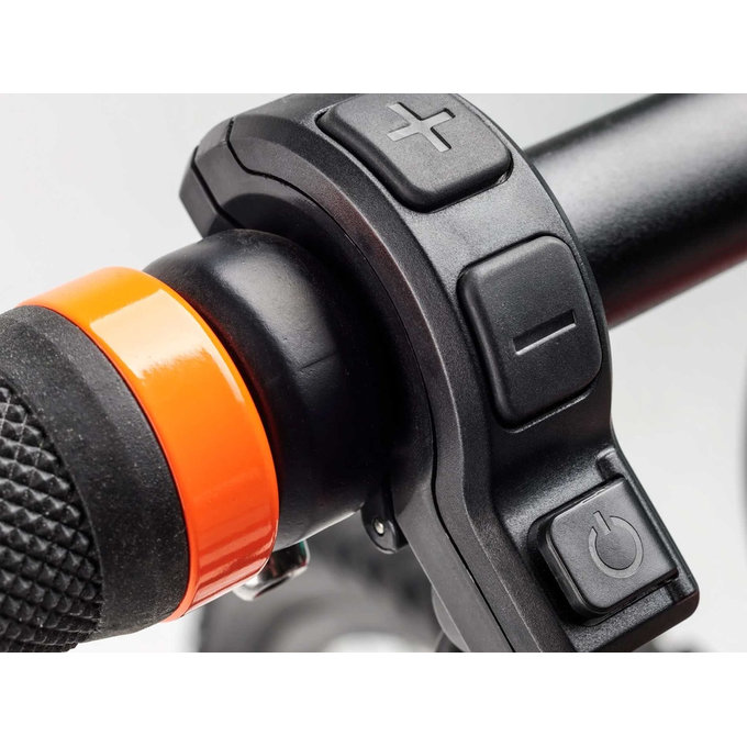 Detský elektrobicykel e-troX race 24-9S červená/oranžová (od 125 cm)