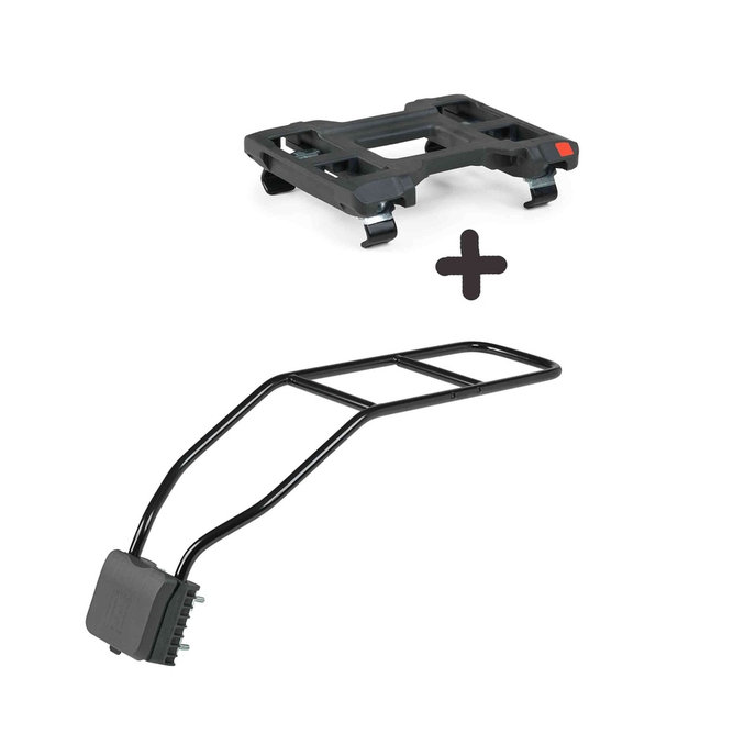 Zadná sedačka na bicykel s adaptérom a nosičom na rám SET