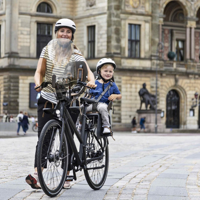 Predná sedačka na bicykel s adaptérom