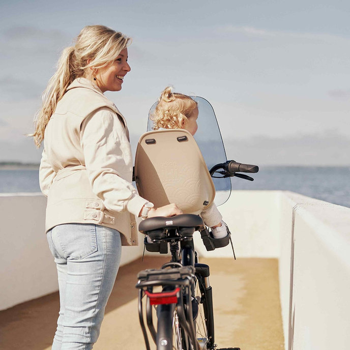 Predná sedačka na bicykel s adaptérom