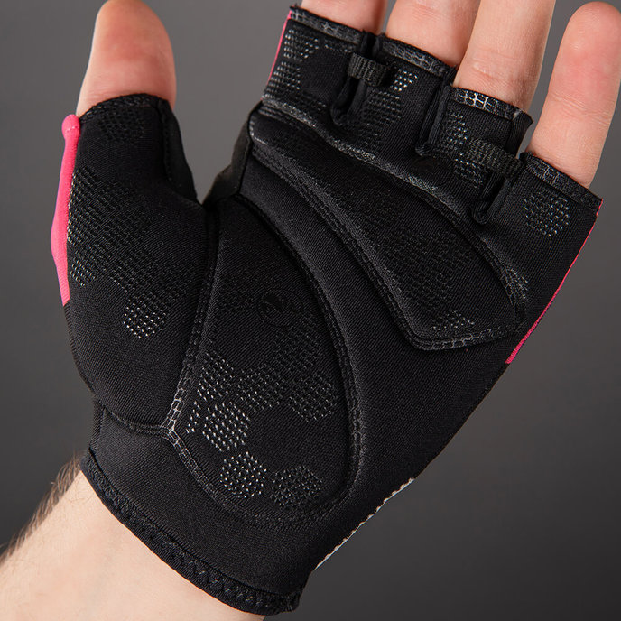 Cyklistické rukavice pre dospelých Solar magenta ružové