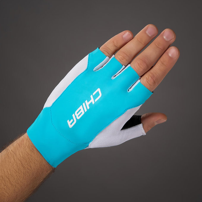 Cyklistické rukavice pre dospelých Mistral tyrkysové