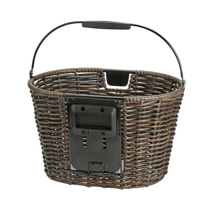 STRUCTURA OVAL prútený košík na riadidlá hnedý