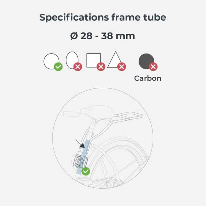 Zadná sedačka Ta-ke na bicykel s adaptérom a nosičom na rám SET