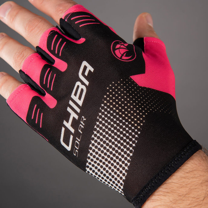 Cyklistické rukavice pre dospelých Solar magenta ružové