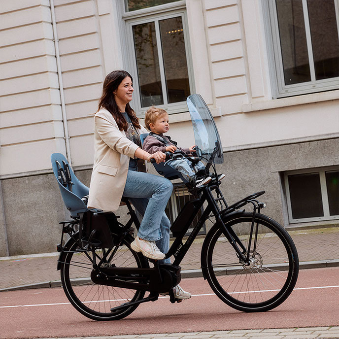 Predná sedačka na bicykel s adaptérom