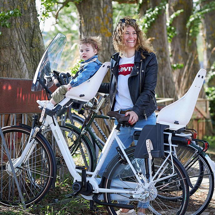 Predná sedačka na bicykel s adaptérom
