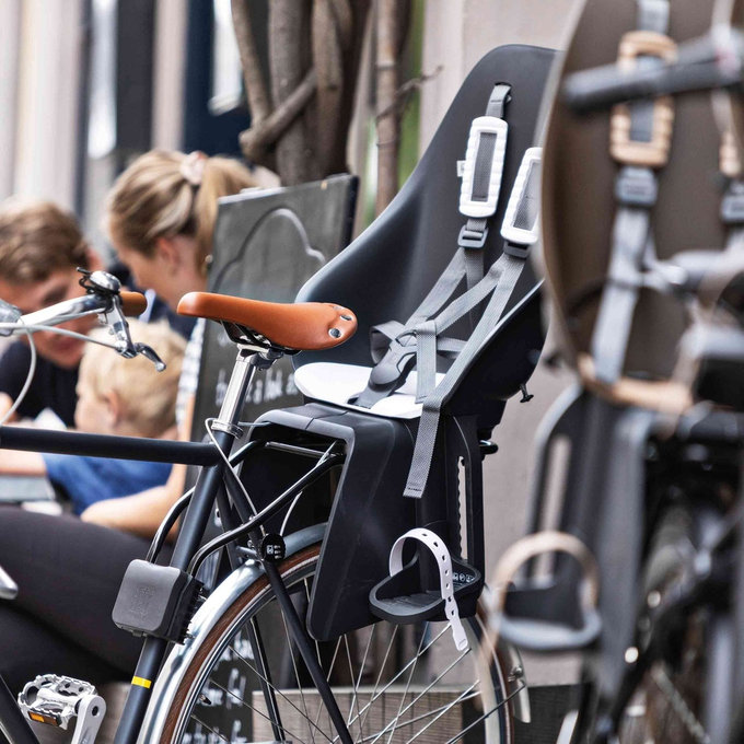 Zadná sedačka na bicykel s adaptérom a nosičom na rám SET
