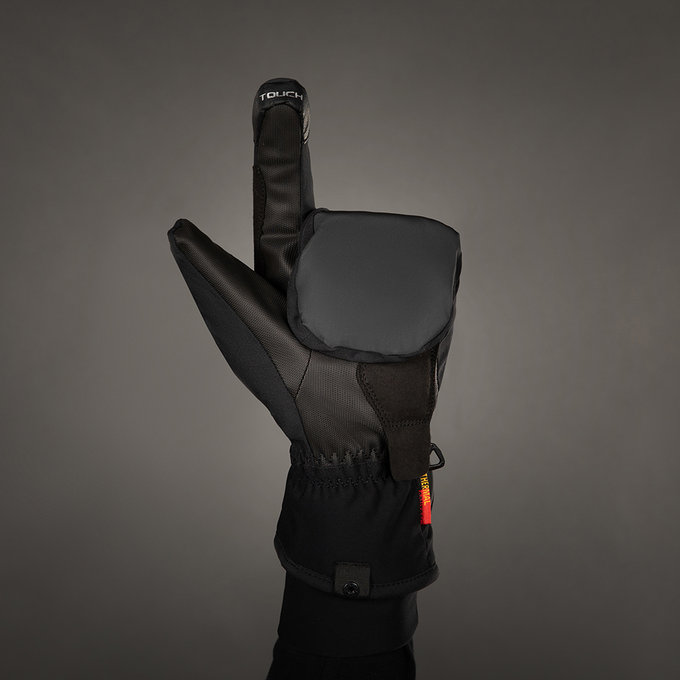 Zimné cyklistické rukavice pre dospelých Alaska Pro čierne