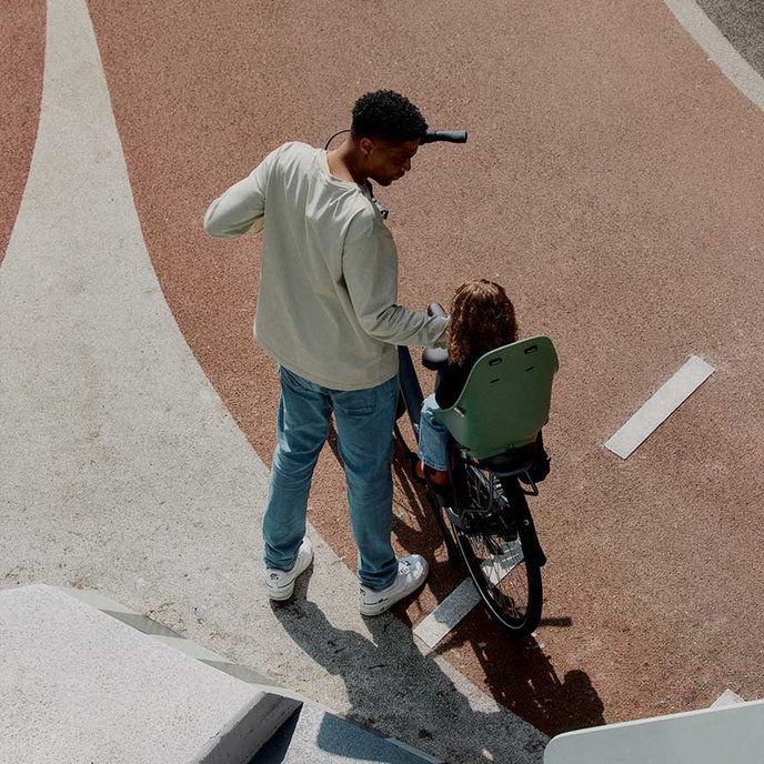 Zadná sedačka Ta-ke na bicykel pre MIK nosiče