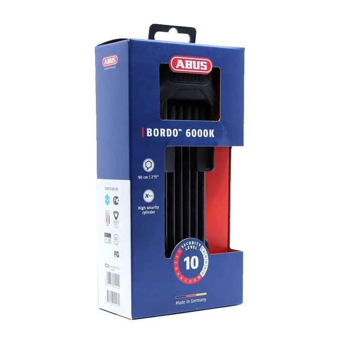 Zámok Bordo 6000K/90 BK SH