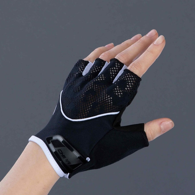 Cyklistické rukavice pre ženy Lady Gel čierno/biele