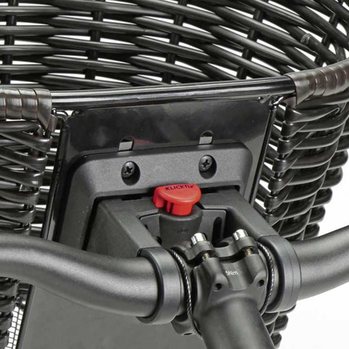 STRUCTURA OVAL prútený košík na riadidlá hnedý