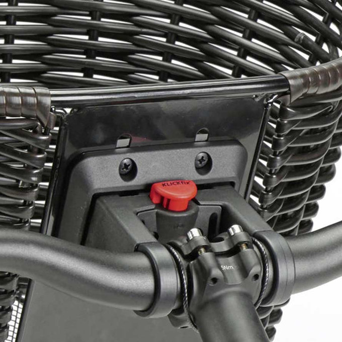 STRUCTURA OVAL prútený košík na riadidlá hnedý