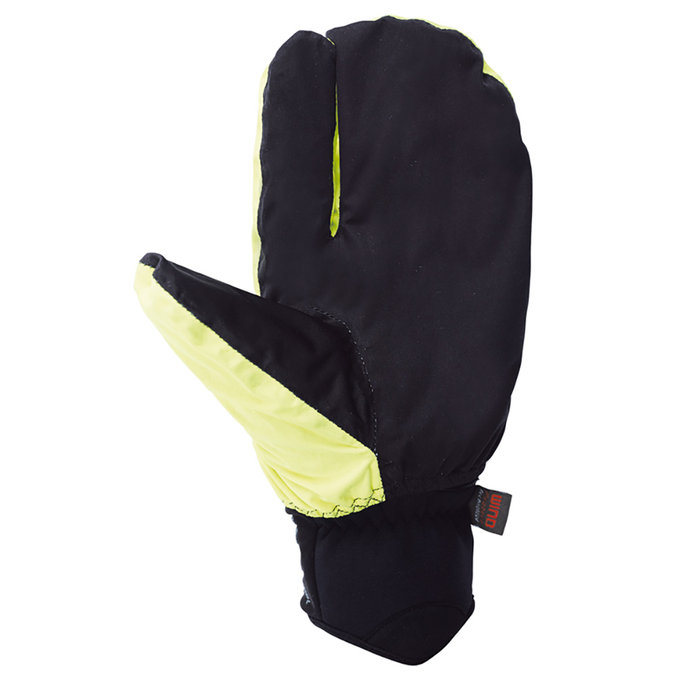 Zimné cyklistické rukavice pre dospelých Express+ čierne/neónové