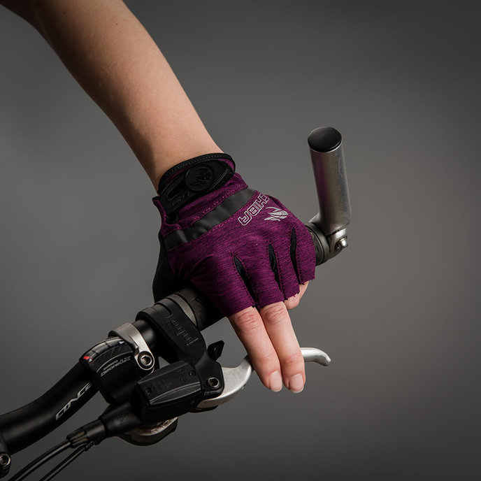 Cyklistické rukavice pre ženy Lady BioXCell fialové