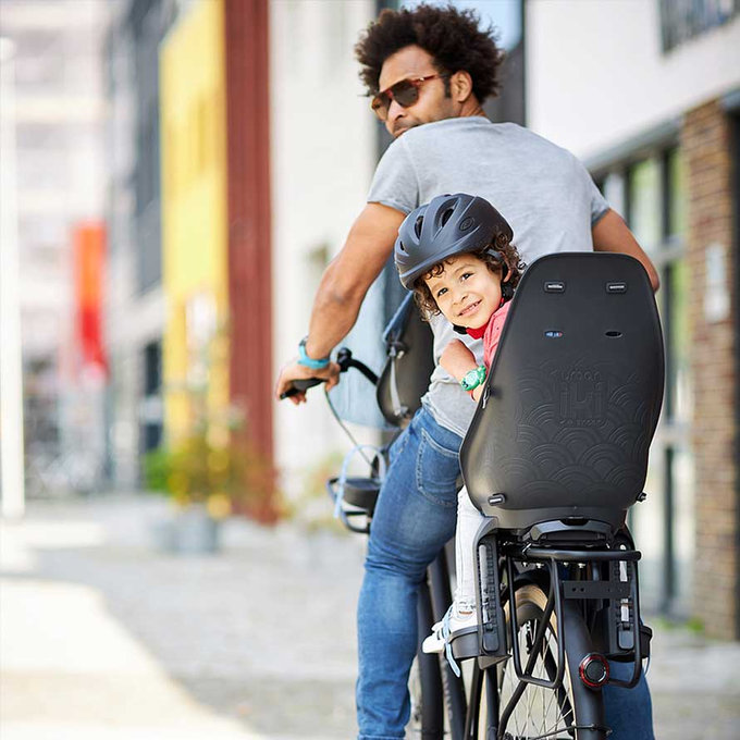 Zadná sedačka Ta-ke na bicykel s adaptérom a nosičom na rám SET