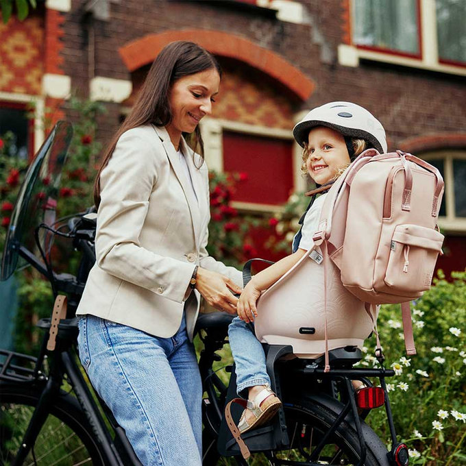 Zadná sedačka Ta-ke na bicykel s adaptérom a nosičom na rám SET
