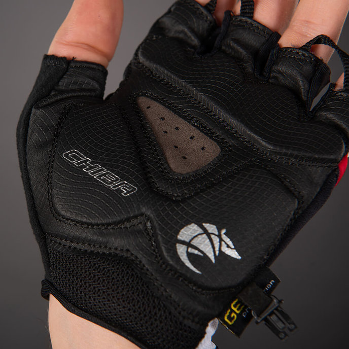 Cyklistické rukavice pre dospelých Gel Premium biele