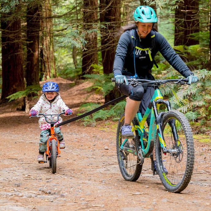 Lano na ťahanie bicykla oranžové