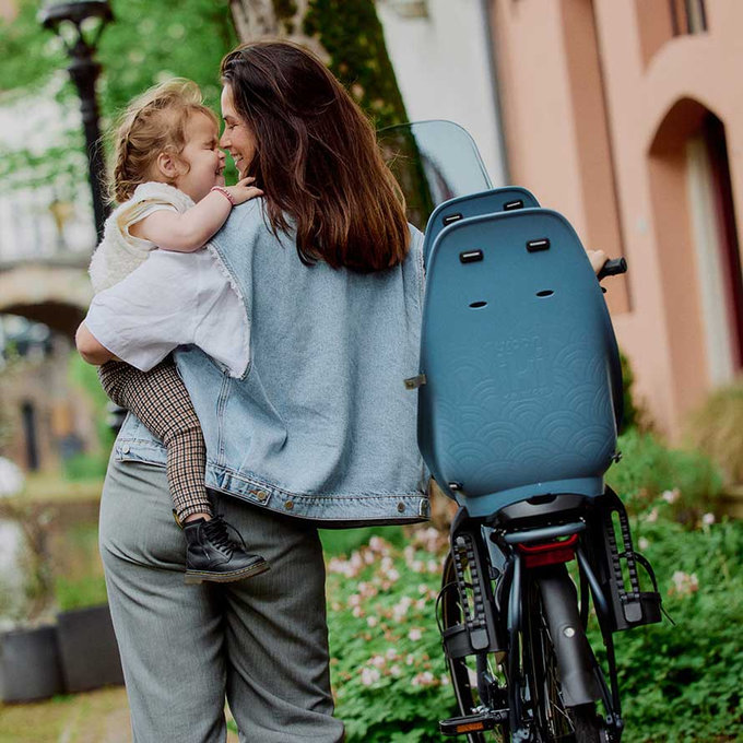 Zadná sedačka Ta-ke na bicykel s adaptérom a nosičom na rám SET