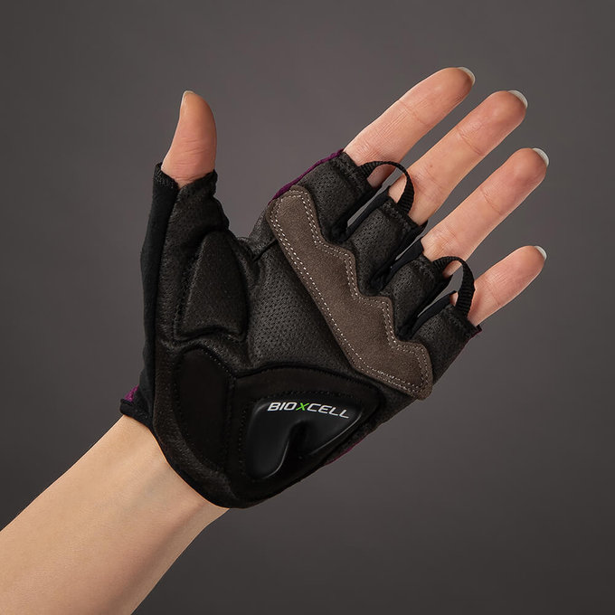 Cyklistické rukavice pre ženy Lady BioXCell fialové