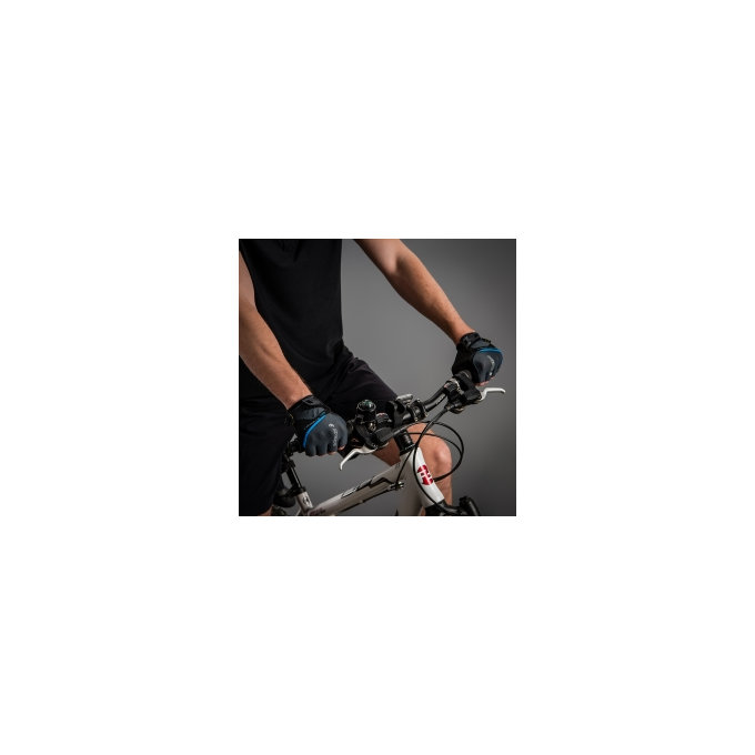 Cyklistické rukavice pre dospelých Gel Premium Tmavo-sivé