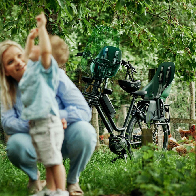 Zadná sedačka BIO na bicykel s adaptérom na nosič