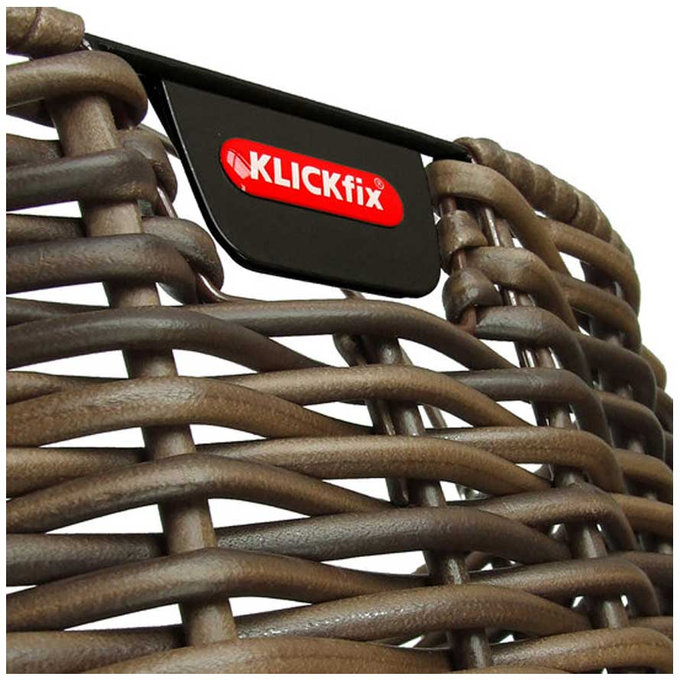 STRUCTURA OVAL prútený košík na riadidlá hnedý