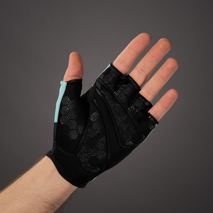 Cyklistické rukavice pre dospelých Solar tyrkysové