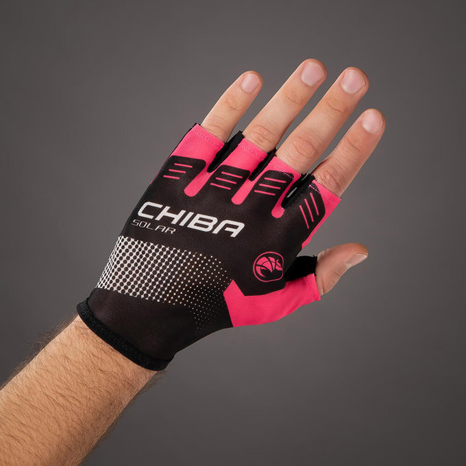 Cyklistické rukavice pre dospelých Solar magenta ružové
