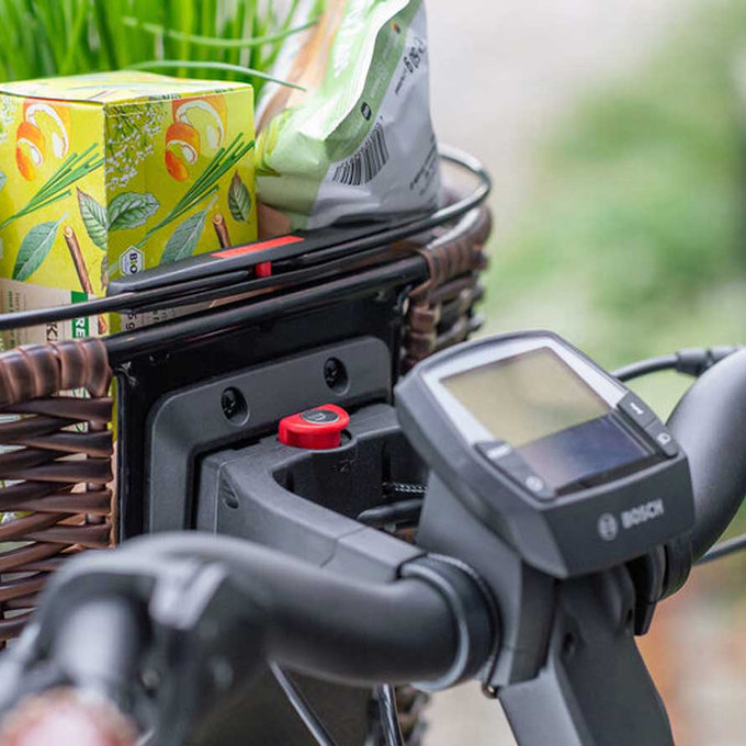 STRUCTURA OVAL prútený košík na riadidlá hnedý