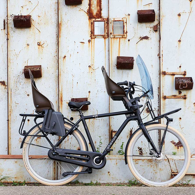 Zadná sedačka Ta-ke na bicykel s adaptérom a nosičom na rám SET