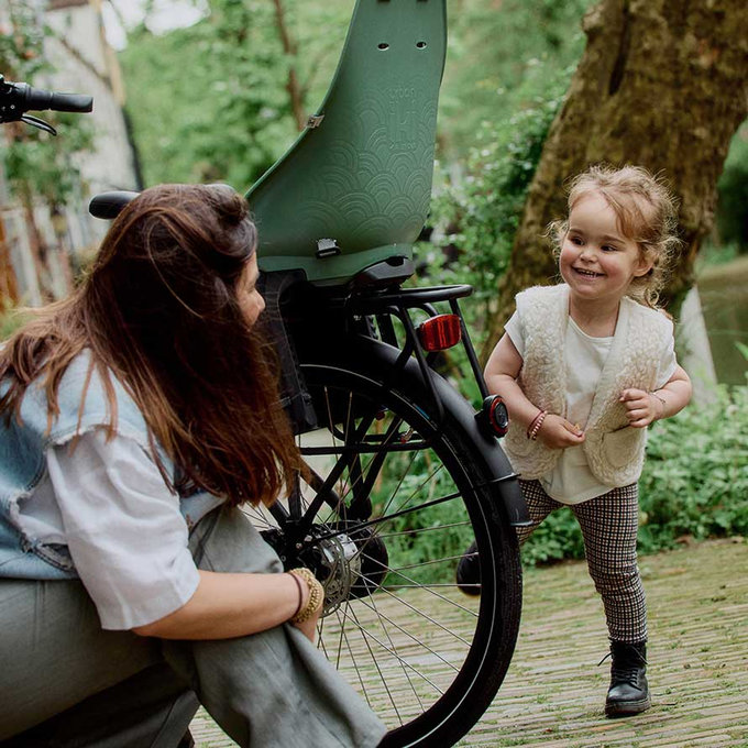 Zadná sedačka Ta-ke na bicykel pre MIK nosiče