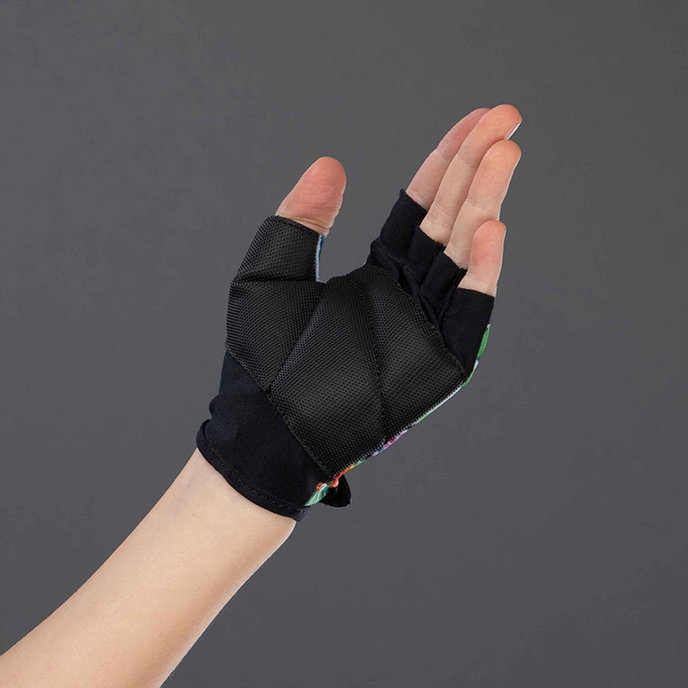 Cyklistické rukavice pre deti COOL KIDS Plameniak