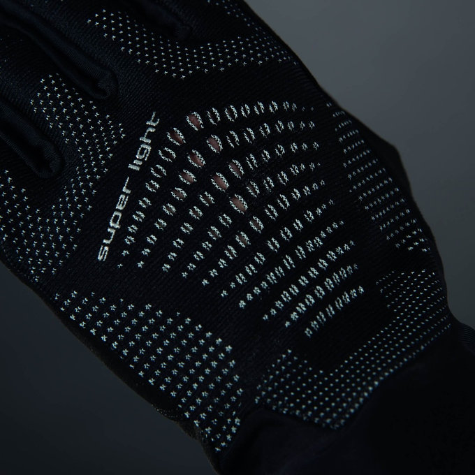 Cyklistické rukavice pre dospelých Superlight čierne