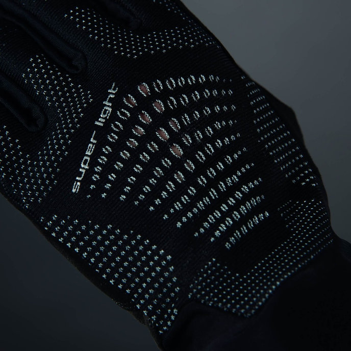 Cyklistické rukavice pre dospelých Superlight čierne