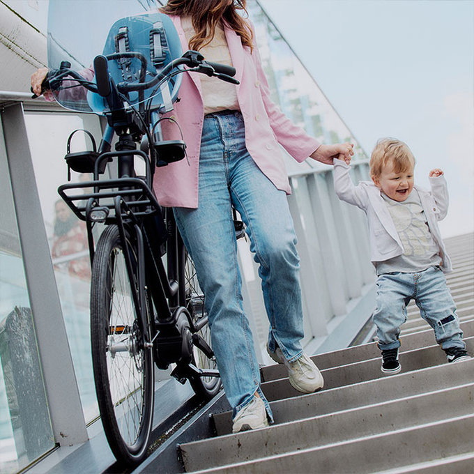 Predná sedačka na bicykel s adaptérom