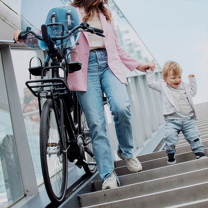 Predná sedačka na bicykel s adaptérom